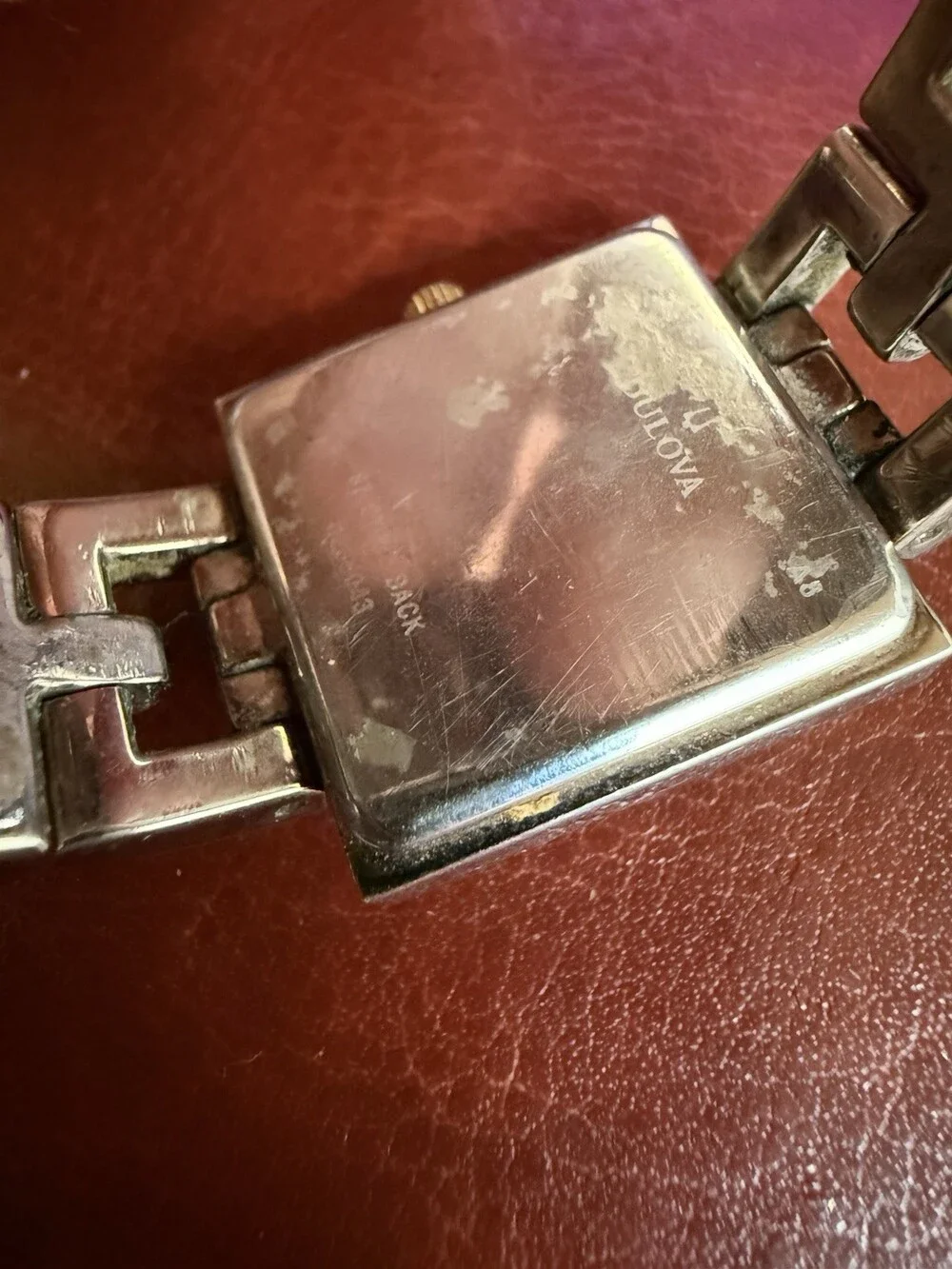 Caravelle by Bulova Two Tone Rectangle Women’s Watch Not Running Vintage Style